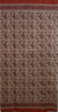 Handmade Cotton Rajasthan Paisley Floral Print Curtain Drape Panel Coral Peach 47x85 - Sweet Us