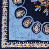 Cotton Multi Batik Paisley Floral Tablecloth Rectangle Round Square Linen Blue - Sweet Us