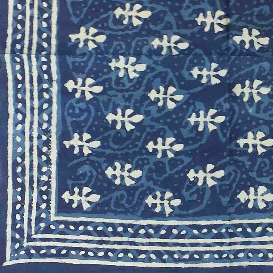 Large Cotton Block Print Dabu Summer Scarf for Women Lightweight Soft Sheer - Sweet Us