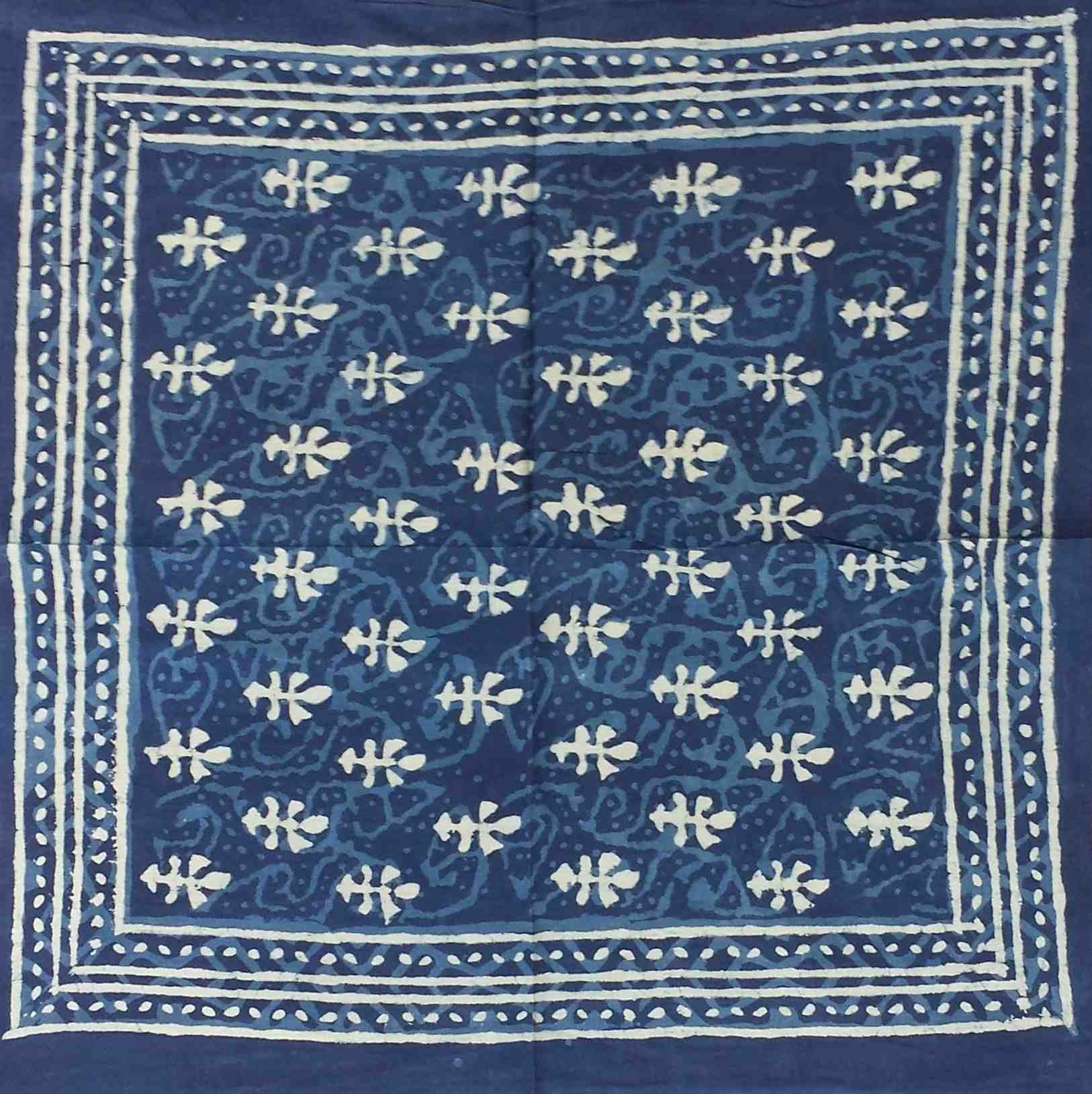 Large Cotton Block Print Dabu Summer Scarf for Women Lightweight Soft Sheer - Sweet Us