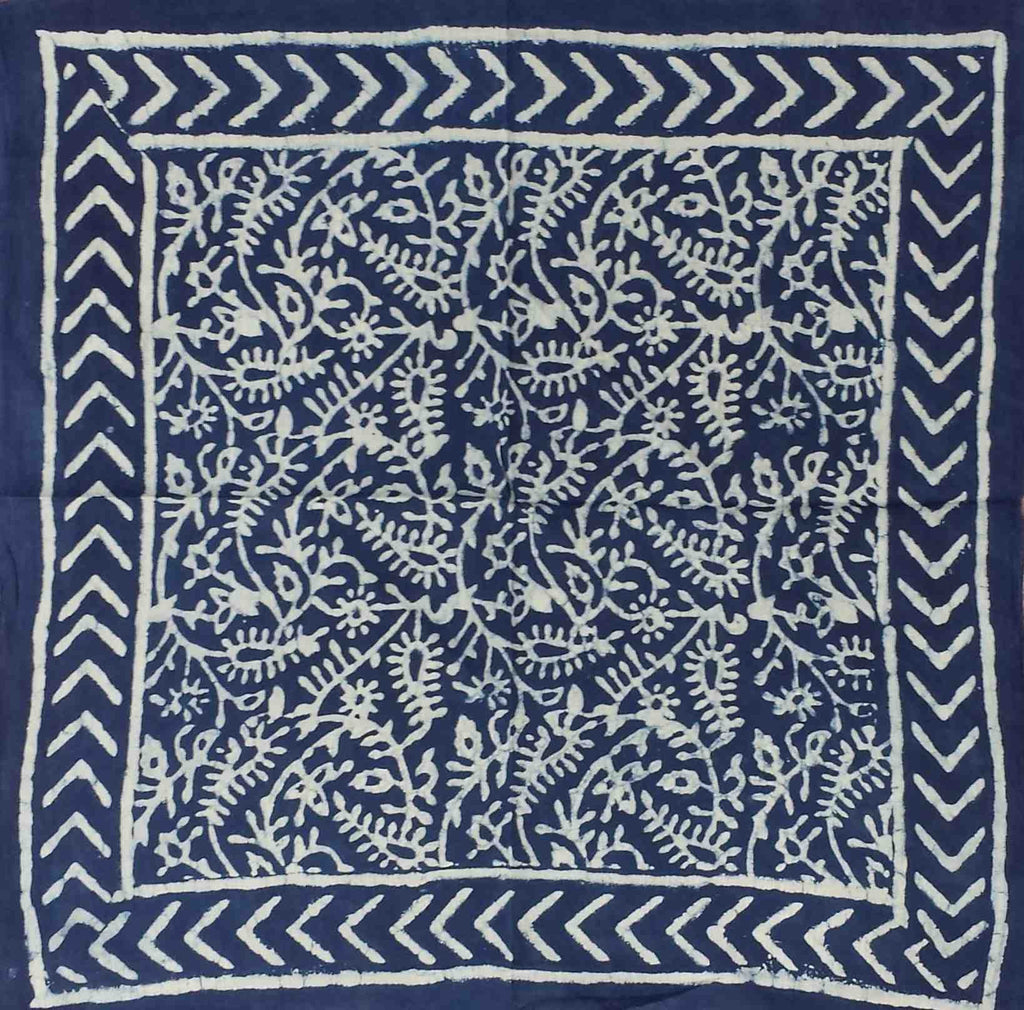 Large Cotton Block Print Dabu Summer Scarf for Women Lightweight Soft Sheer - Sweet Us