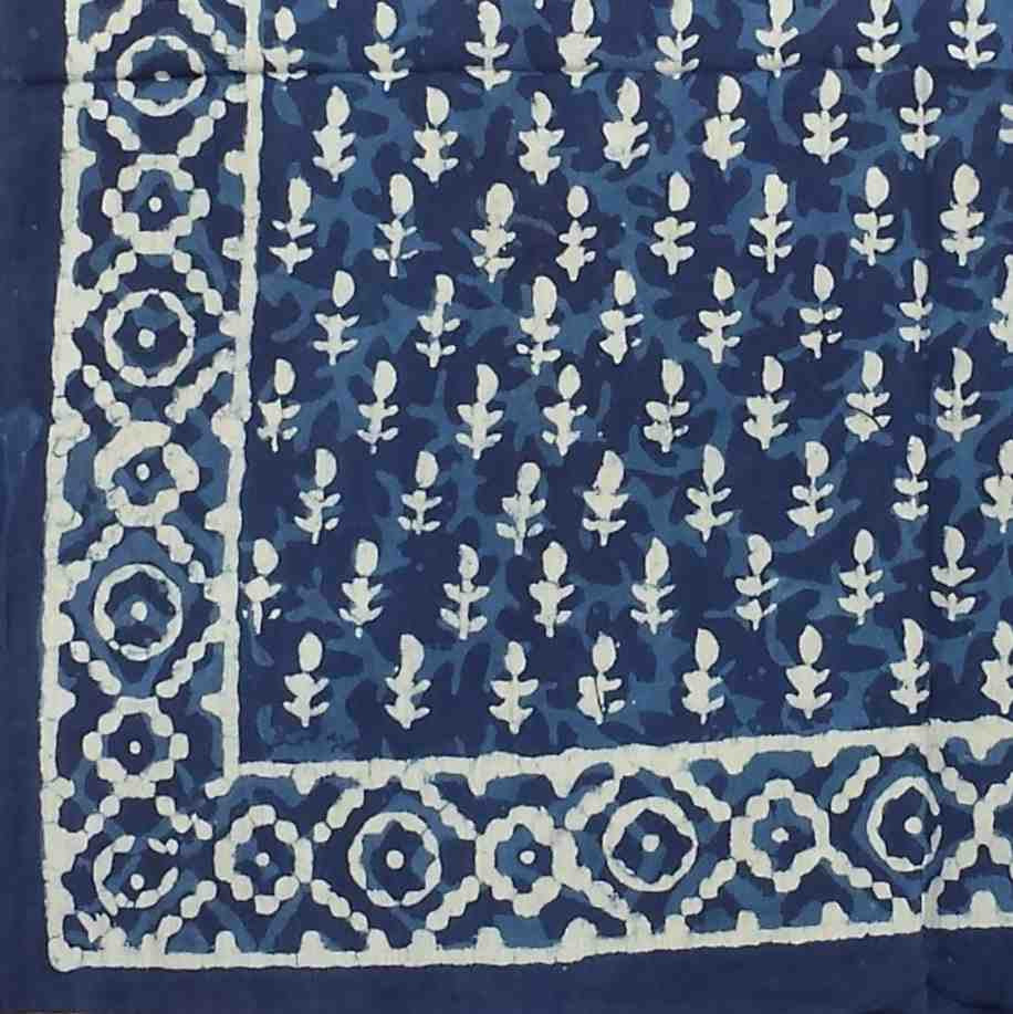 Large Cotton Block Print Dabu Summer Scarf for Women Lightweight Soft Sheer - Sweet Us