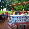 Village de Noël Spill-Resistant Tablecloth - Sweet Us