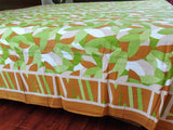 Handmade Cotton Petal Cluster Leaves Spread Tablecloth Tapestry Coverlet 70x104 - Sweet Us