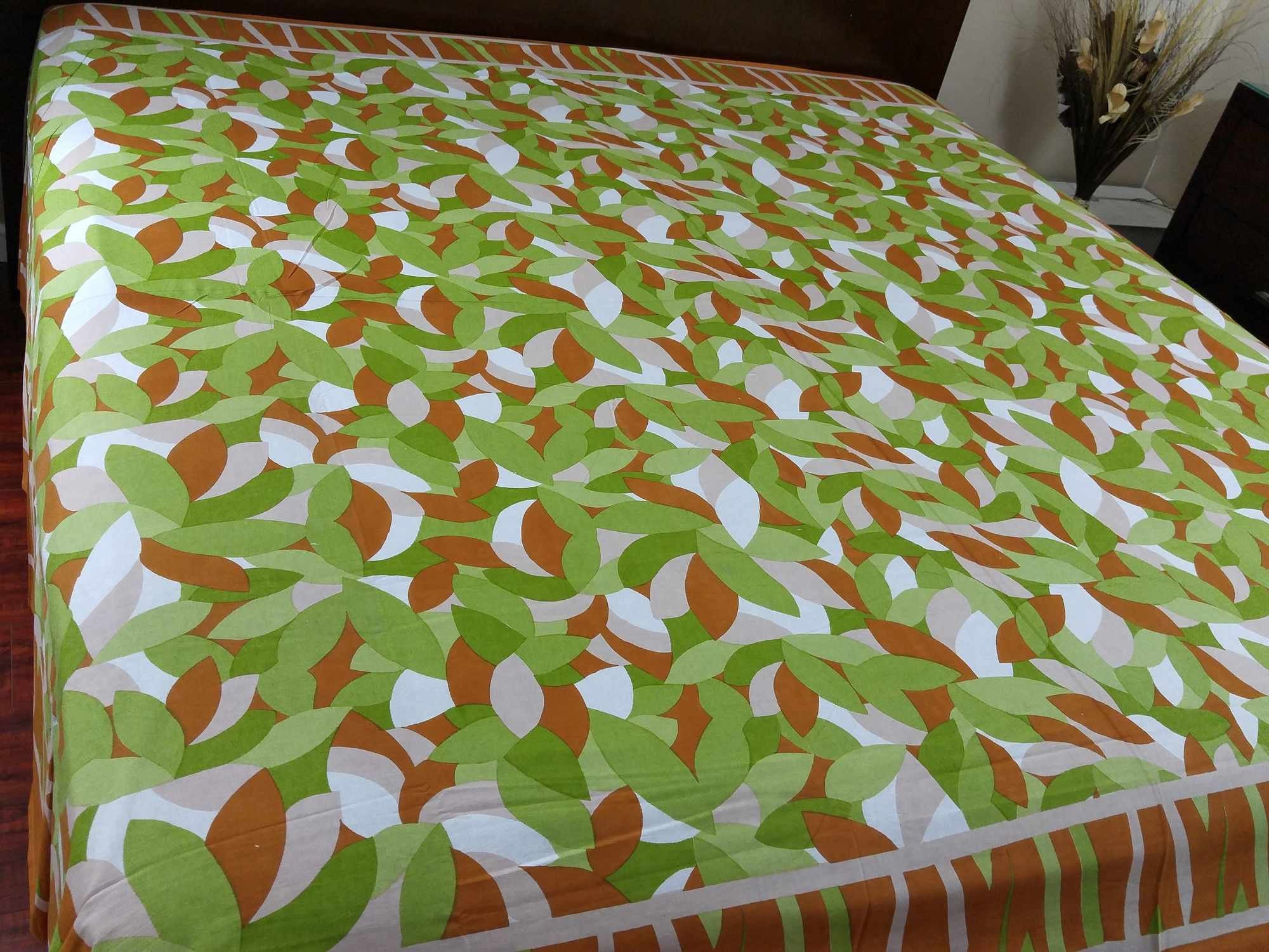 Handmade Cotton Petal Cluster Leaves Spread Tablecloth Tapestry Coverlet 70x104 - Sweet Us