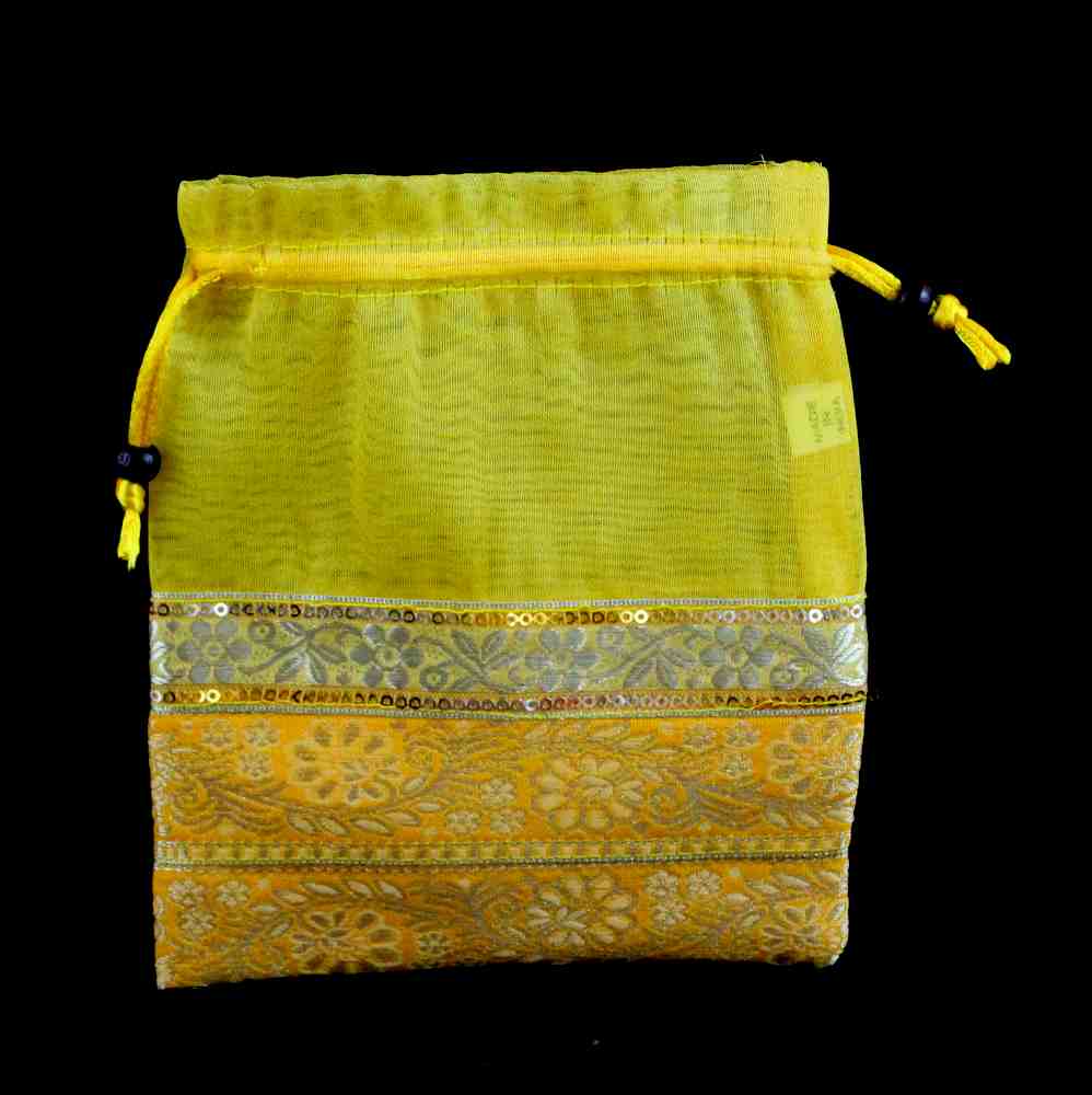 6 pcs Luxurious Wedding Gift Pouches Party Favor Organza Gift Bag Jewelry Bag