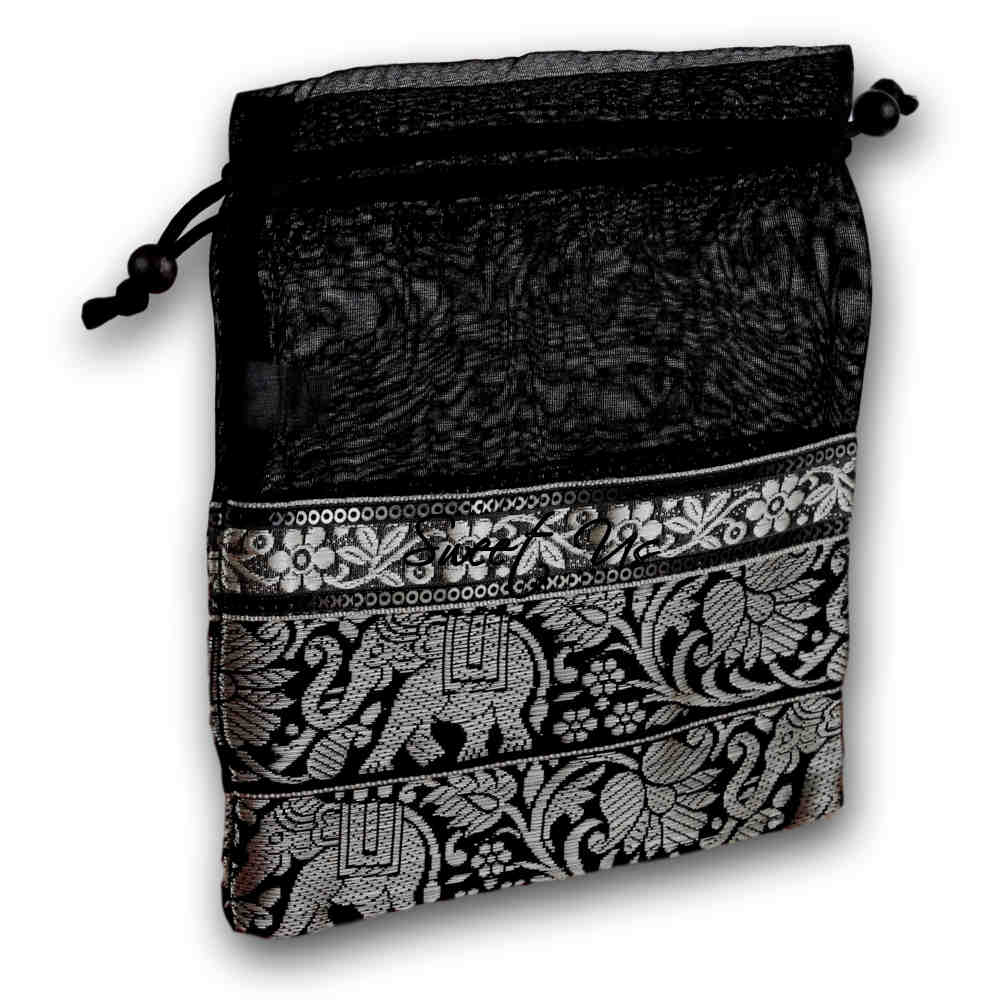 6 pcs Luxurious Wedding Gift Pouches Party Favor Organza Gift Bag Jewelry Bag