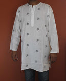 Shirts for Men Tunics for Women Kurta Om Shirt Soft Cotton Black Blue White - Sweet Us