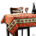 Wipeable Tablecloth Square French Provencal Acrylic Coated Cotton Floral Yellow - Sweet Us
