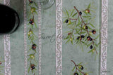 Wipeable Table Runner Spillproof French Acrylic Coated Clos De Oliviers