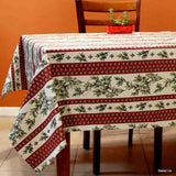 Wipeable Tablecloth Rectangle Spillproof French Acrylic Coated Fleur Oliviers