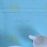 Wipeable Jacquard Tablecloth Rectangle Spill Resistant French Cotton Multicolor
