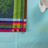 Wipeable Jacquard Tablecloth Rectangle Spill Resistant French Cotton Multicolor