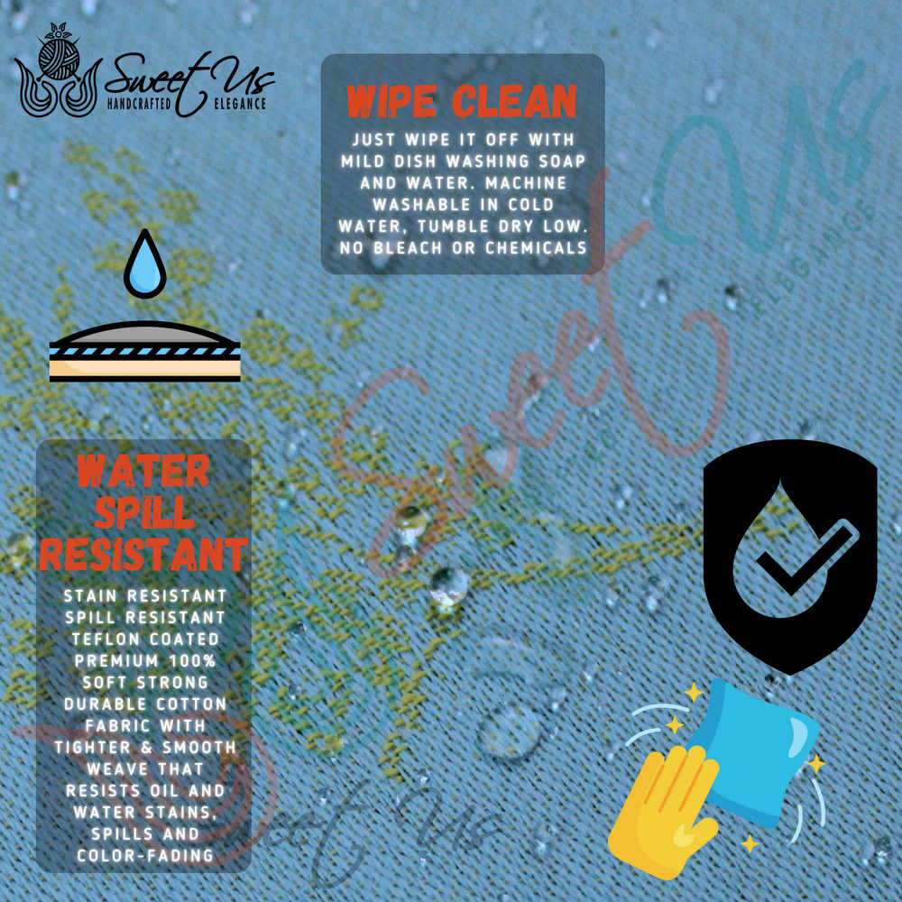 Wipeable Jacquard Tablecloth Rectangle Spill Resistant French Cotton Multicolor