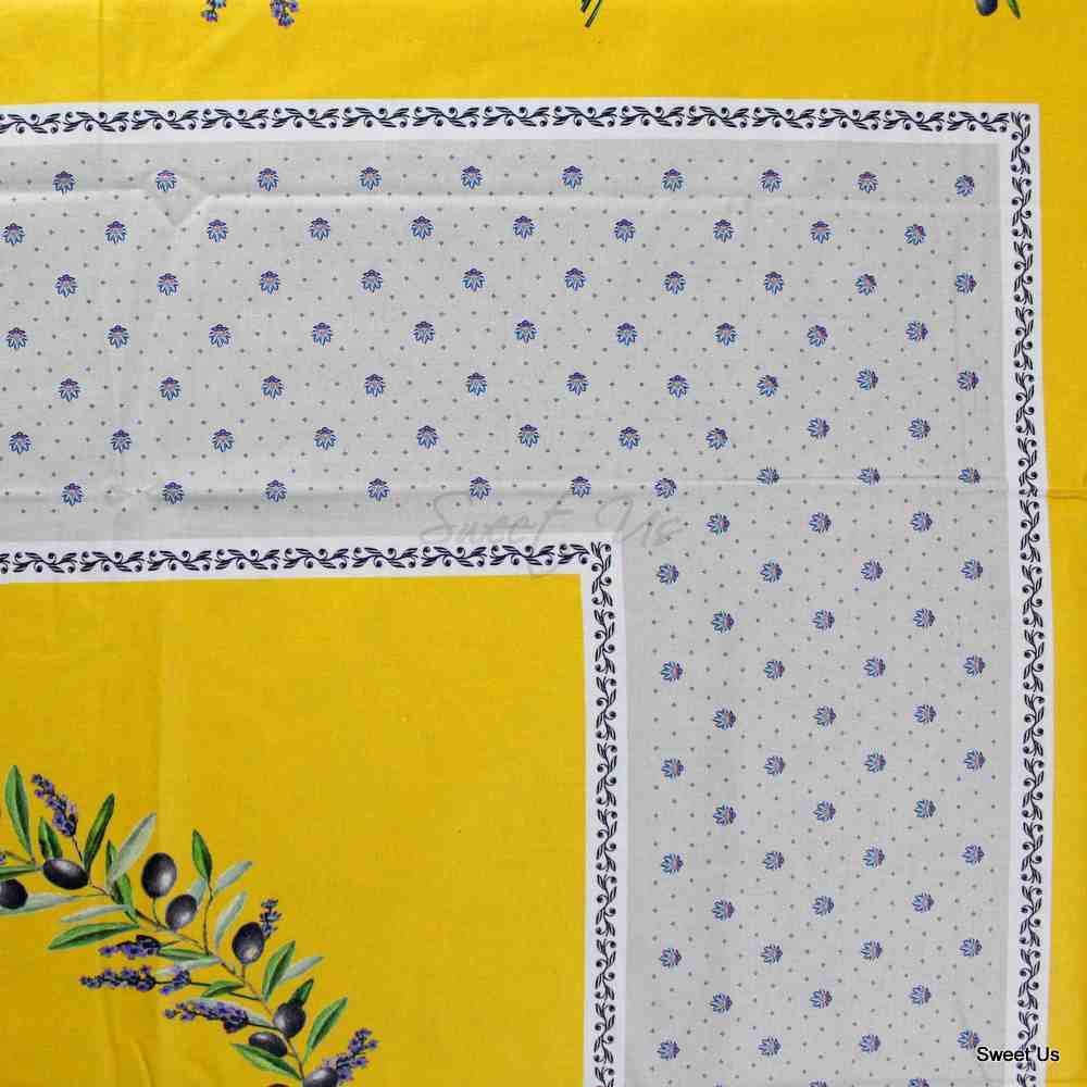 White and Yellow Tablecloth from Sweet Us