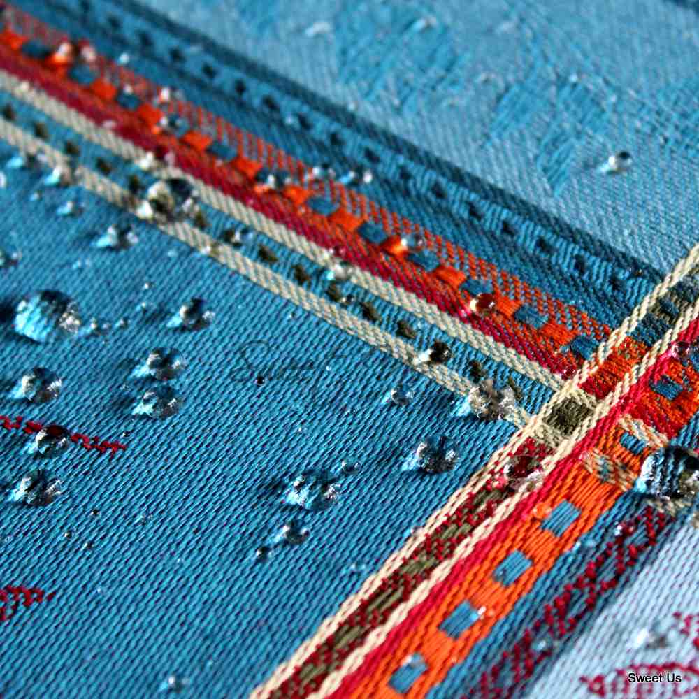 Wipeable Stain Resistant French Floral Cotton Jacquard Tablecloth Yellow Gold