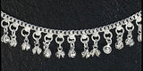 Women's Girl's Beautiful White Metal Silver Tone Anklet Ankle Bracelet with Bells - Sweet Us
