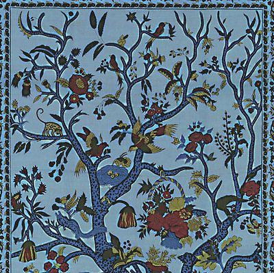 Clearance Sale Handmade Cotton Tree of Life Tapestry Throw Tablecloth Spread Full Blue 88x104 - Sweet Us