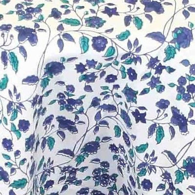 CLEARANCE SALE 100% Cotton Handmade 72" Round Fleur De Lis Floral Tablecloth - Sweet Us