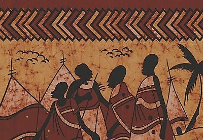 Tribal Print Cotton Tapestry Tablecloth Coverlet Bedspread Wall Hang 55x85 - Sweet Us