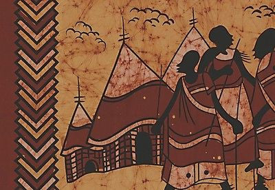 Tribal Print Cotton Tapestry Tablecloth Coverlet Bedspread Wall Hang 55x85 - Sweet Us