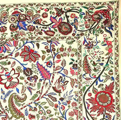 CLEARANCE Handmade Cotton Tree of Life Tapestry Tablecloth Spread Beige 60x90 - Sweet Us