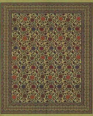 Handmade Cotton Sunflower Tapestry Throw Bedspread Tablecloth Full Lime Green - Sweet Us