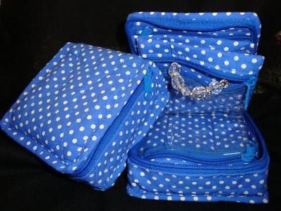 Handmade Quilted 100% Cotton Cosmetic & Jewelry Bag Pale Black Snowhite 5.5x5x2 - Sweet Us