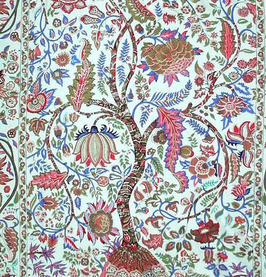 Handmade Tree of Life Cotton Wall Hanging Tapestry Light Green 60x90 Gorgeous - Sweet Us