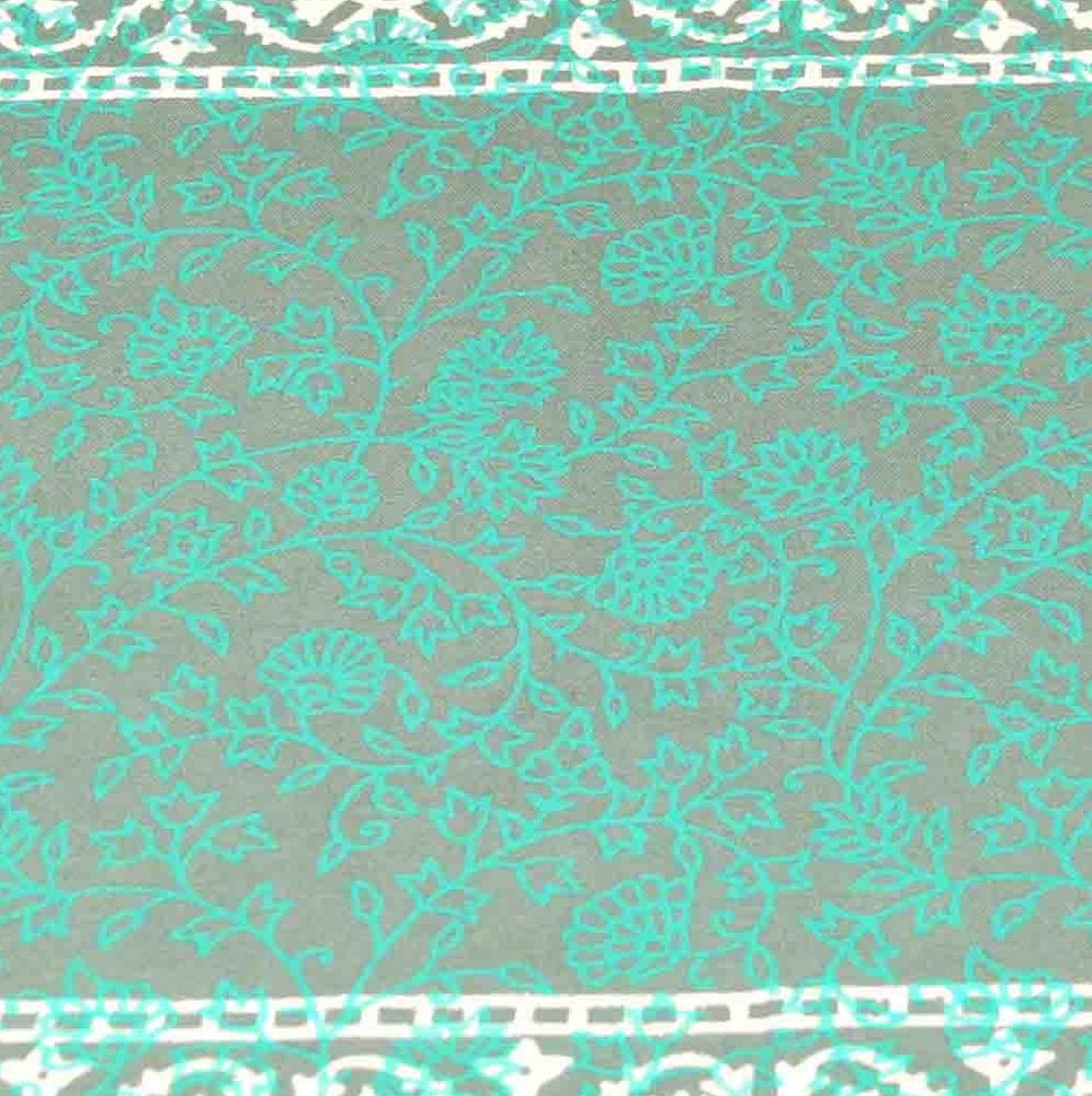 Handmade Cotton Floral Bouquet Filigree Placemat Table Linen Greens Rectangular - Sweet Us