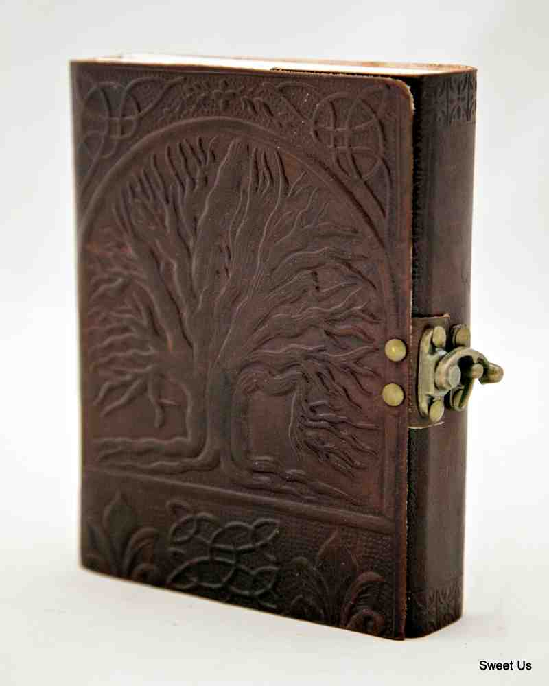 Leather Journal Tree of Life Notebook Travel Diary Notepad Art Sketchbook