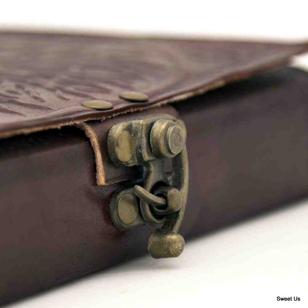 Leather Journal Celtic Triquetra Notebook Travel Diary Notepad Art Sketchbook