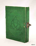 Leather Journal Celtic Triquetra Notebook Travel Diary Notepad Art Sketchbook