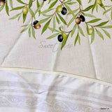 Wipeable Tablecloth Round Spillproof French Acrylic Coated Clos De Oliviers