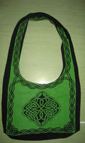 Cotton Celtic Hobo Bag for Shopping Work Tote Flat Bottom 15x12 inches - Sweet Us