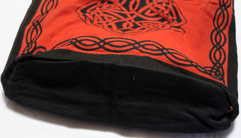 Cotton Celtic Hobo Bag for Shopping Work Tote Flat Bottom 15x12 inches - Sweet Us