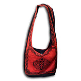 Cotton Celtic Hobo Bag for Shopping Work Tote Flat Bottom 15x12 inches - Sweet Us