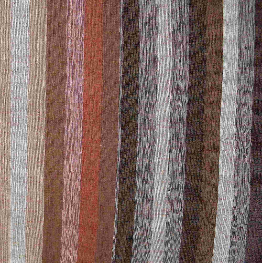 Cotton Stripe Tapestry Wall Hanging Spread Throw Full 98x86 Inches Brown Green - Sweet Us