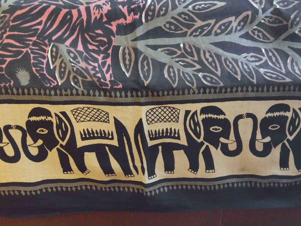 Jungle Print Cotton Tapestry Wall Hanging Tablecloth Spread Throw 88 x 104 inch - Sweet Us