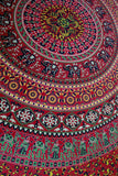 Handmade Sanganer Floral Mandala 100% Cotton Tapestry Tablecloth Spread Full - Sweet Us