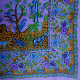 Handmade Cotton Tree of Life Tapestry Throw Tablecloth Spread Twin Full Purple - Sweet Us