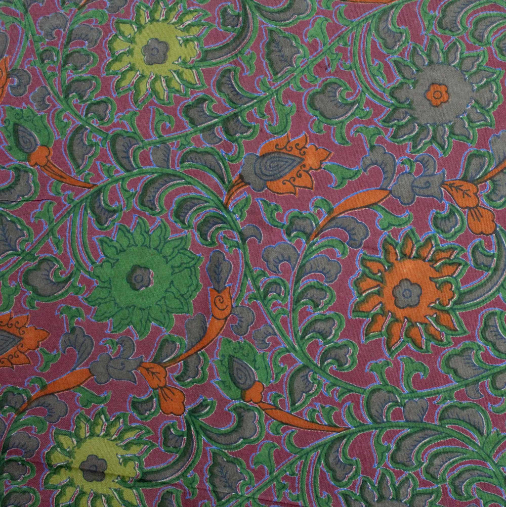 Handmade 100% Cotton Sunflower Tapestry Spread Tablecloth Burgundy Full 88x104 - Sweet Us