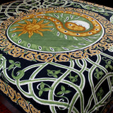 Celestial Yin Yang Tapestry Cotton Tablecloth Copper Celtic Bedspread Twin Full - Sweet Us