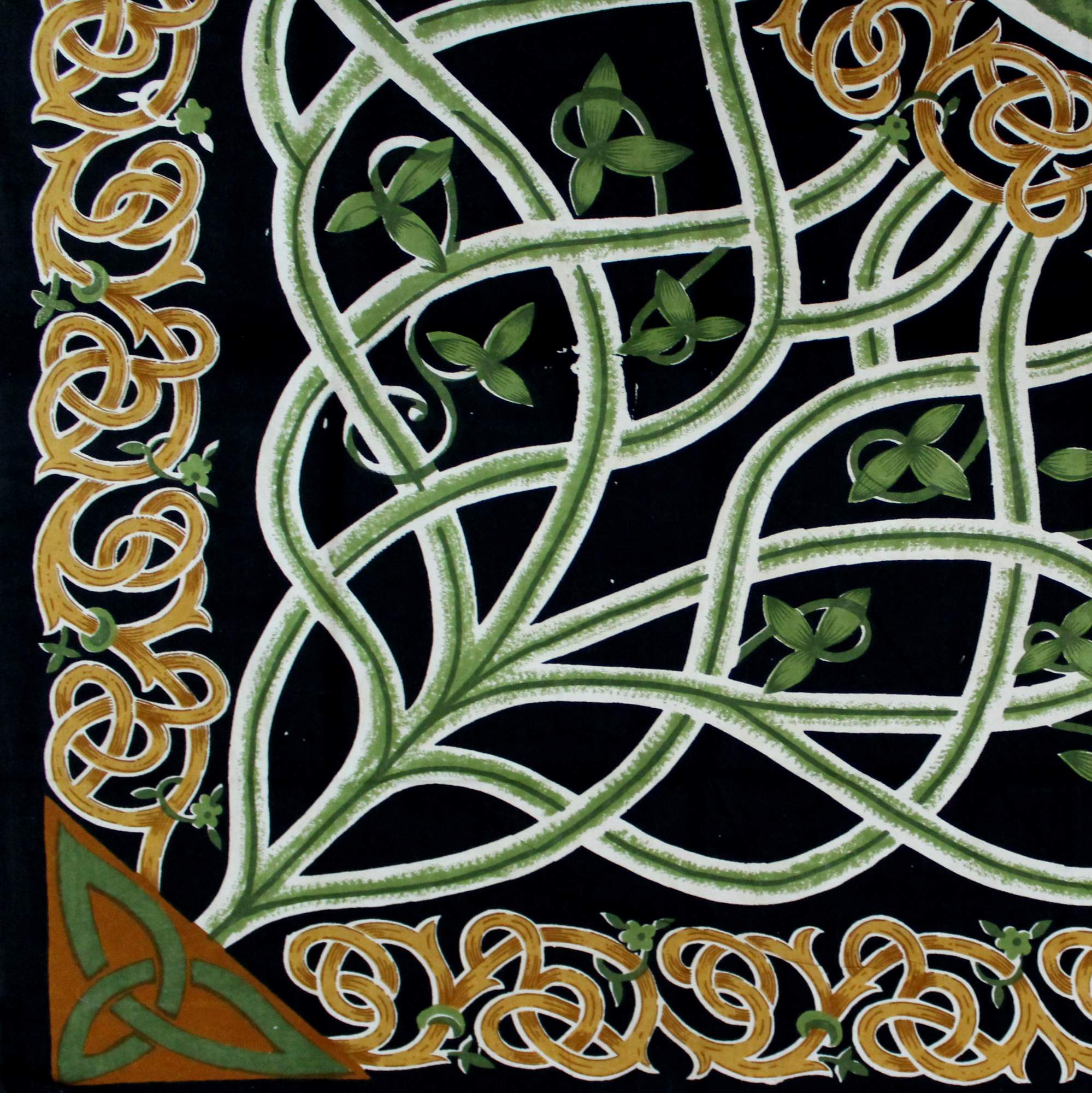 Celestial Yin Yang Tapestry Cotton Tablecloth Copper Celtic Bedspread Twin Full - Sweet Us