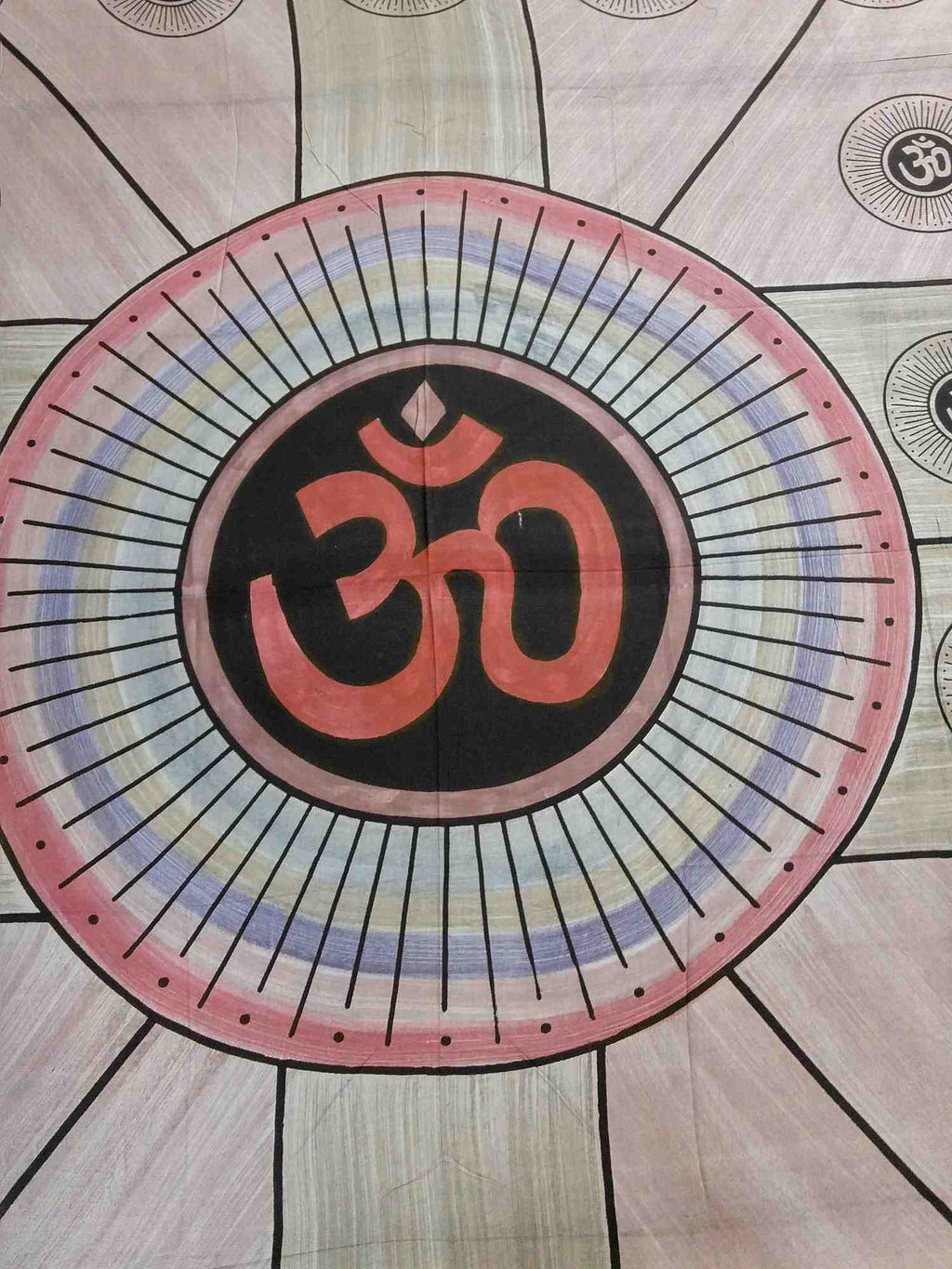 Handmade 100% Cotton Mandala Om Tie Dye Tapestry Tablecloth Spread Full Yoga - Sweet Us