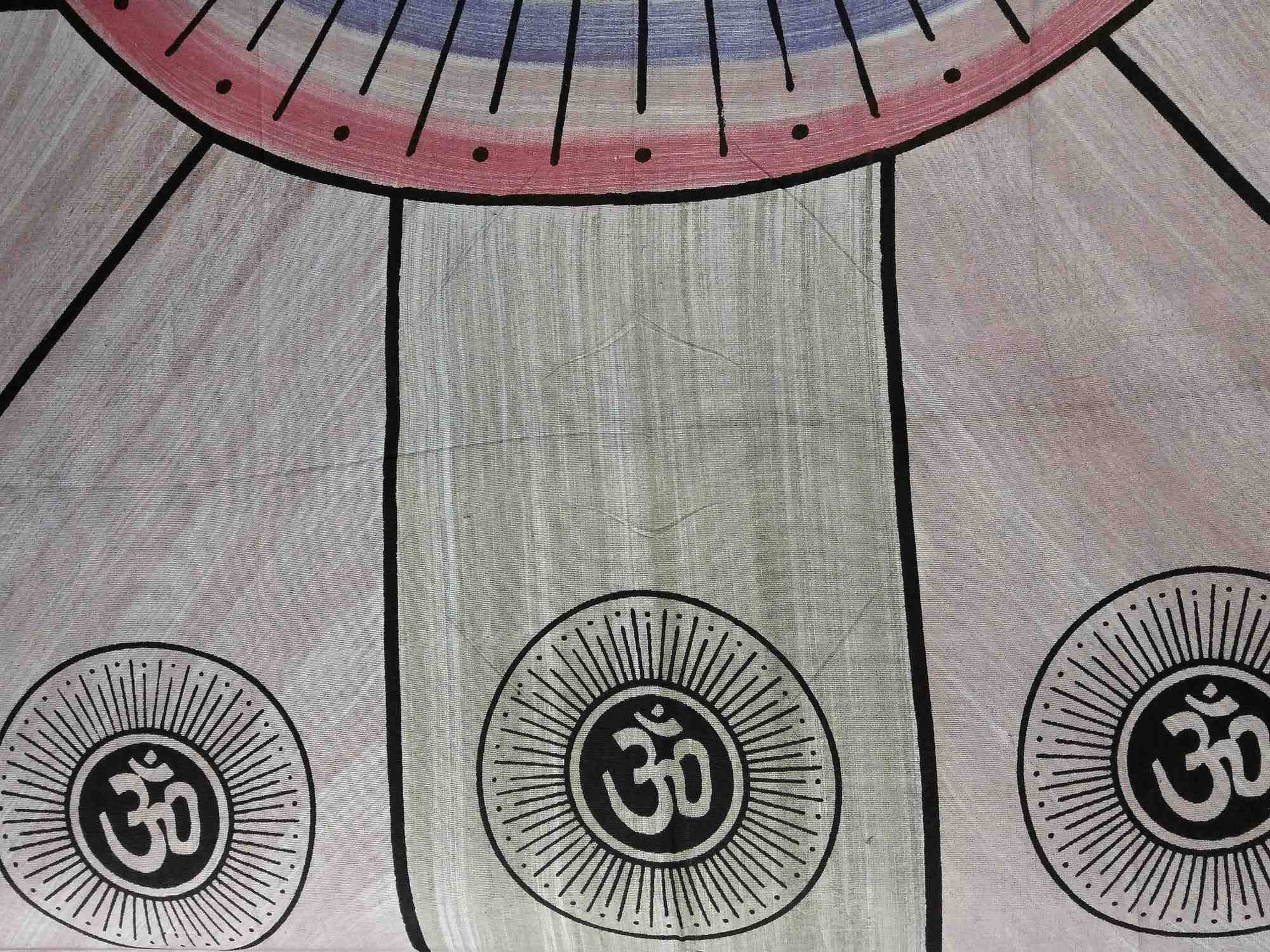 Handmade 100% Cotton Mandala Om Tie Dye Tapestry Tablecloth Spread Full Yoga - Sweet Us