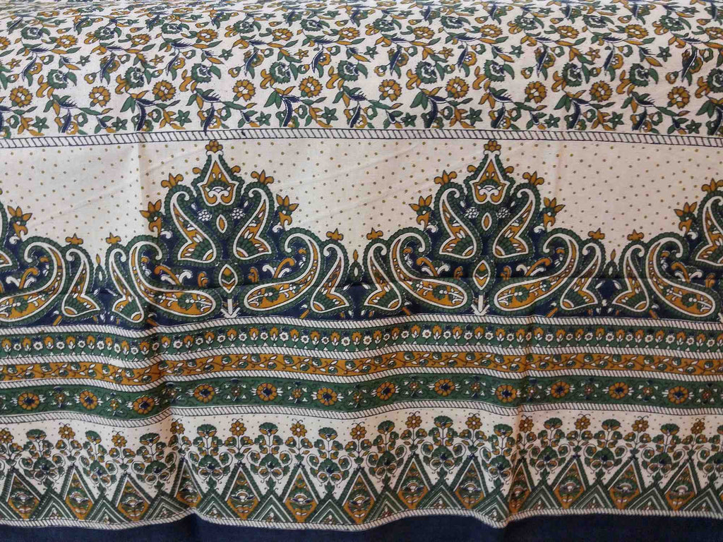 Handmade 100% Cotton Floral Paisley Mandala Bedspread Bed sheet Beach Sheet Coverlet Dorm Decor Tablecloth Tapestry 87x90 - Sweet Us