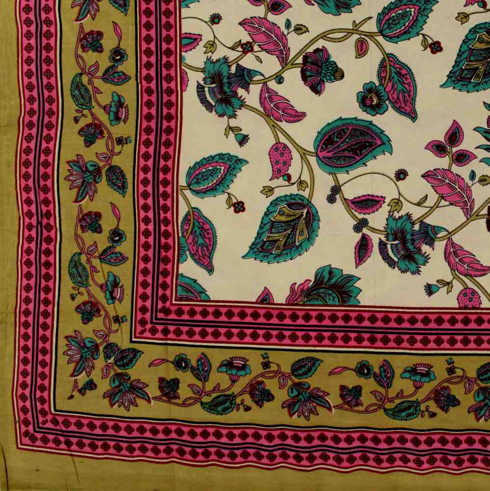 Cotton Floral Tapestry Tablecloth Coverlet Bedspread Dorm Decor Beach Sheet Twin - Sweet Us