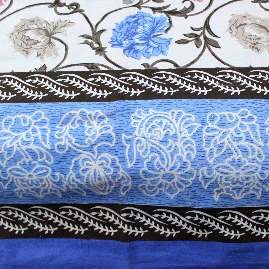 Floral Bloom Print Cotton Bedspread Tablecloth Tapestry Full Queen Beach Sheet - Sweet Us