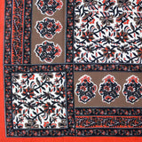 Floral Print Tapestry Spread Tablecloth Dorm Decor Beach Sheet Full Blue Orange - Sweet Us